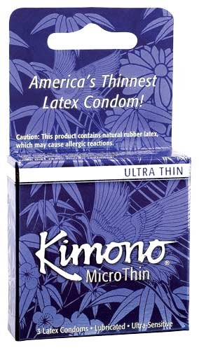 Kimono - Micro Thin Condoms - 3 Pack