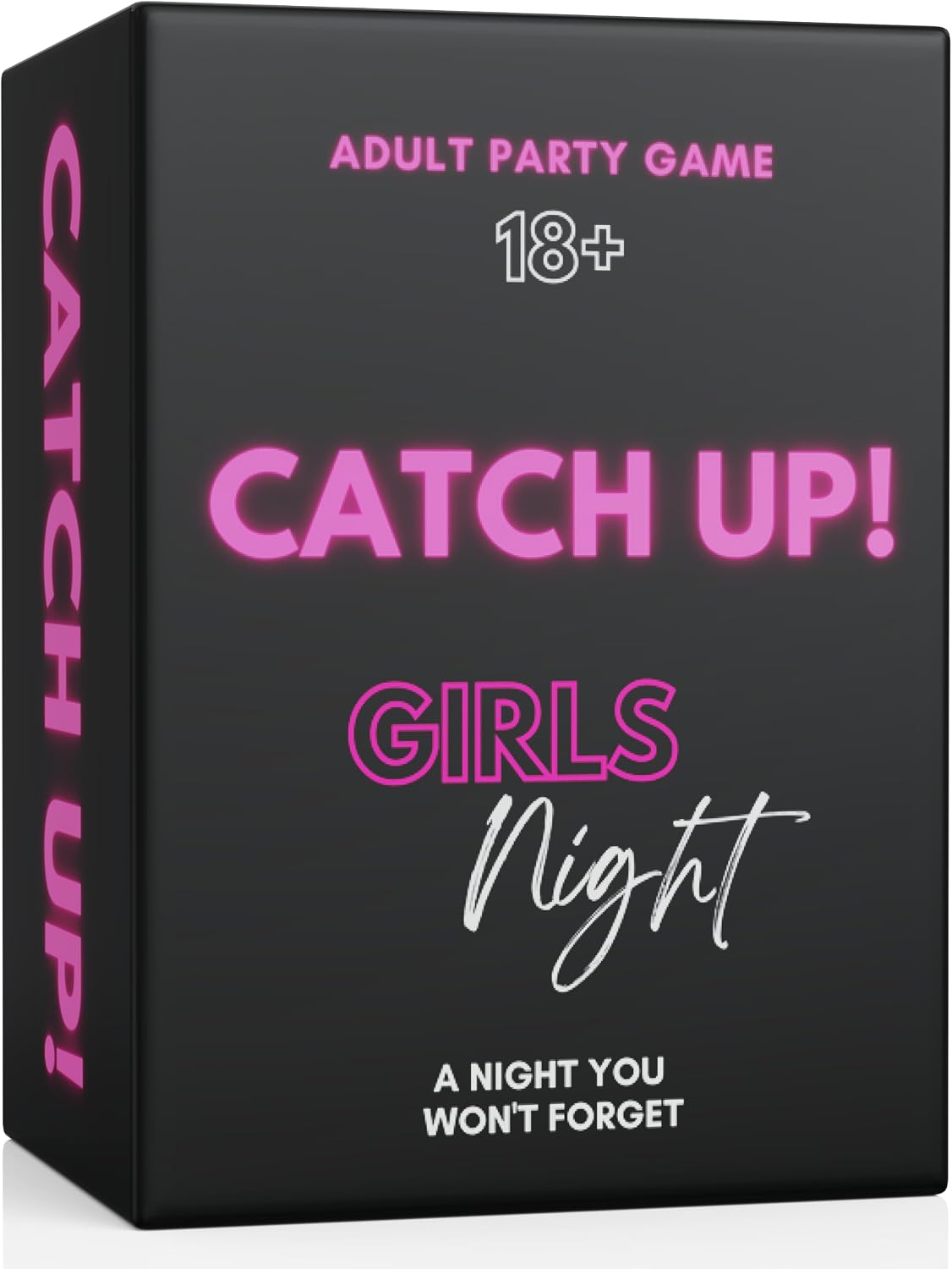 Catch Up Drinking Card Game Jamaica – Aura Viibe Pleasure Within Adult party card game box showing Catch Up Girls Night Jamaica edition, 120 cards, 3+ players, ages 18+, gift‑ready box.