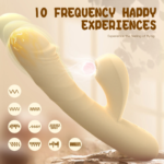 Yellow Suction Vibrator Jamaica dual pleasure toy