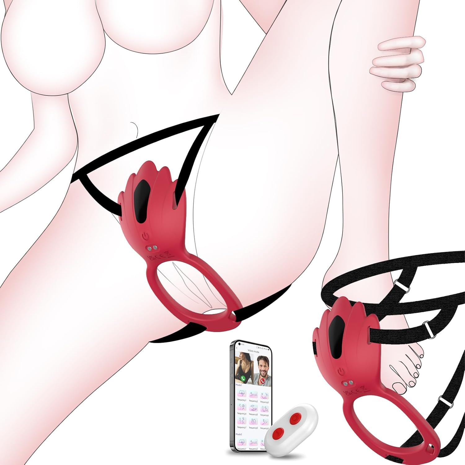 71o9F89+-6L._AC_SL1500_ 2-in-1 couple vibrator Jamaica - vibrating cock ring and panty vibrator