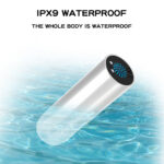 Compact Bullet Vibrator Jamaica floating in clear blue water demonstrating IPX9 waterproof rating – Aura Viibe Portmore Mall