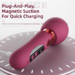 Big Head Wand Vibrator Jamaica rechargeable wand with LCD display