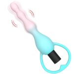 Vibrating anal beads size chart and on/off vibration button - Aura Viibe Jamaica
