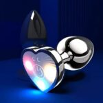 LED anal plug with light-up heart base - Aura Viibe Jamaica