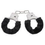 Black furry hand cuffs - view 4
