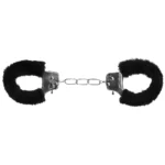 Black furry hand cuffs - view 5