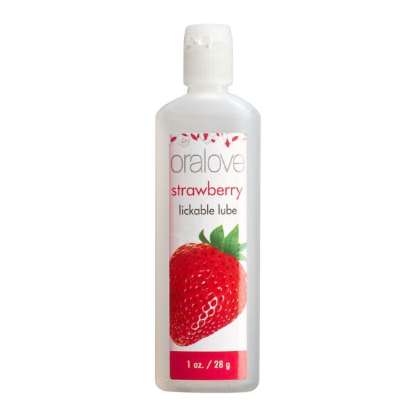 Oralove Strawberry lickable lube 1 oz by Doc Johnson – Aura Viibe Jamaica