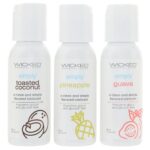Wicked Simply flavoured lube Jamaica – Toasted Coconut, Pineapple and Guava 1 oz – Aura Viibe