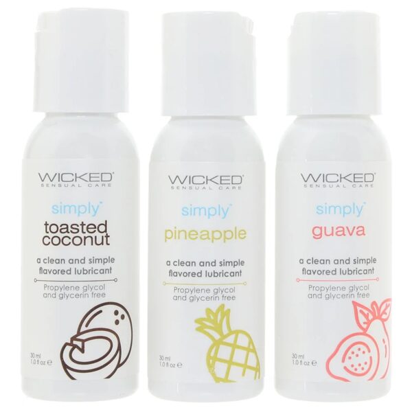 Wicked Simply flavoured lube Jamaica – Toasted Coconut, Pineapple and Guava 1 oz – Aura Viibe
